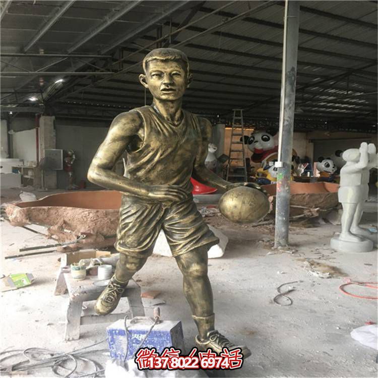 玻璃鋼仿銅人物擺件，點亮校園廣場