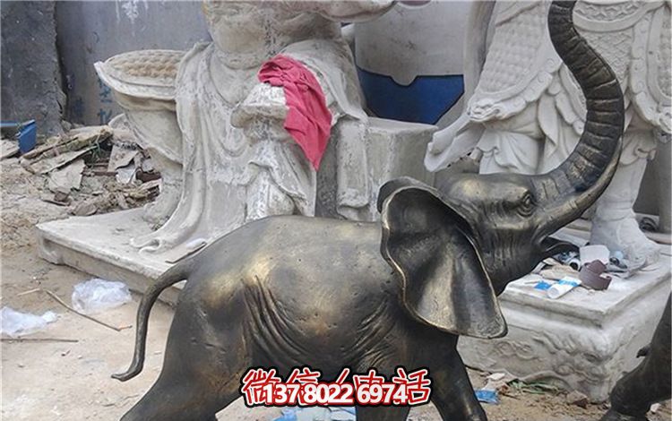 玻璃鋼仿銅園林景觀裝飾品大象雕塑 玻璃鋼仿銅園林景觀裝飾品大象雕塑